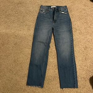 Abercrombie ankle straight jeans